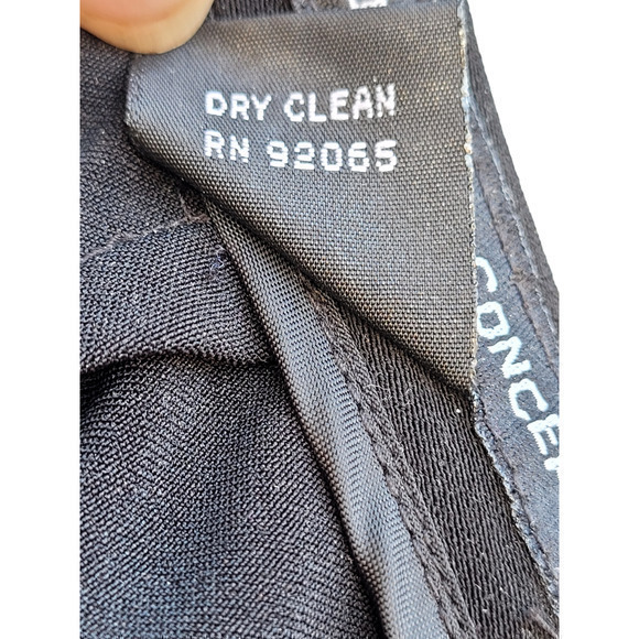 Vintage Ultimate Concept Black‎ Basic Zip Back Slit Midi gathered Skirt - Picture 10 of 12